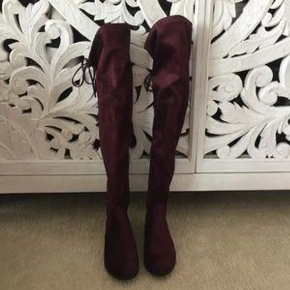 Catherine Malandrino over the knee boots Size 7 Lace Up Thigh High‎